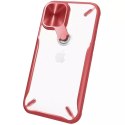 Nillkin Cyclops Case durable phone case with a camera cover and foldable kickstand iPhone 12 Pro / iPhone 12 red