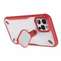 Nillkin Cyclops Case durable phone case with a camera cover and foldable kickstand iPhone 12 Pro / iPhone 12 red