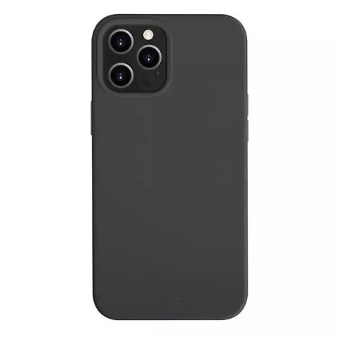 Uniq Lino Hue iPhone 12 Pro Max 6,7" noir / noir d&#39;encre Antimicrobien