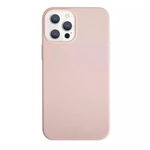 Uniq Lino Hue iPhone 12 Pro Max 6.7" rose/rose blush Antimicrobien