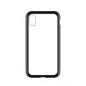 Wozinsky Full Magnetic Case 360 Magnetic Case Couverture avant et arrière avec verre intégré iPhone 12 Pro Max noir et transpare