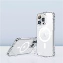 Coque magnétique Joyroom Magnetic Defender pour iPhone 14 Plus Coque blindée avec crochets transparents (compatible MagSafe)