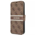 Guess GUBKP13M4GDBR iPhone 13 6.1 "marron/livre marron 4G Stripe