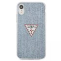 Guess GUHCI61PCUJULLB iPhone Xr niebieski/light blue hardcase Jeans Collection