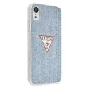 Guess GUHCI61PCUJULLB iPhone Xr niebieski/light blue hardcase Jeans Collection