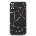 Guess GUHCI65PCUCHBK iPhone Xs Max czarny/black hardcase Gold Chain Collection