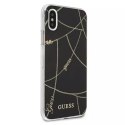 Guess GUHCI65PCUCHBK iPhone Xs Max czarny/black hardcase Gold Chain Collection