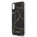 Guess GUHCI65PCUCHBK iPhone Xs Max czarny/black hardcase Gold Chain Collection