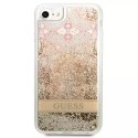 Guess GUHCI8LFLSD iPhone SE 2022 / SE 2020/7/8 or / or étui rigide Paisley Liquid Glitter