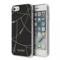 Guess GUHCI8PCUCHBK iPhone 7/8/SE 2022 / SE 2020 czarny/black hardcase Gold Chain Collection