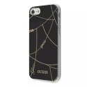 Guess GUHCI8PCUCHBK iPhone 7/8/SE 2022 / SE 2020 czarny/black hardcase Gold Chain Collection