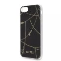 Guess GUHCI8PCUCHBK iPhone 7/8/SE 2022 / SE 2020 czarny/black hardcase Gold Chain Collection