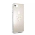 Guess GUHCI8SGTLGO iPhone 7/8/SE 2022 / SE 2020 złoty/gold hard case Glitter Triangle