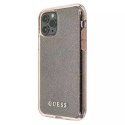 Guess GUHCN58PCGLPI iPhone 11 Pro różowy/pink hard case Glitter