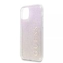 Guess GUHCN58PCUGLGPI iPhone 11 Pro różowo-złoty/gold pink hard case Gradient Glitter