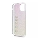 Guess GUHCN58PCUGLGPI iPhone 11 Pro różowo-złoty/gold pink hard case Gradient Glitter