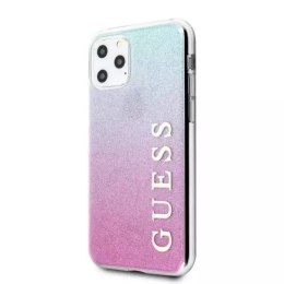 Guess GUHCN58PCUGLPBL iPhone 11 Pro różowo-niebieski/pink blue hard case Glitter Gradient