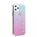 Guess GUHCN58PCUGLPBL iPhone 11 Pro różowo-niebieski/pink blue hard case Glitter Gradient