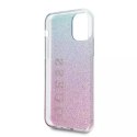 Guess GUHCN58PCUGLPBL iPhone 11 Pro różowo-niebieski/pink blue hard case Glitter Gradient