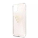 Guess GUHCN58SGTLGO iPhone 11 Pro złoty/gold hard case Glitter Triangle