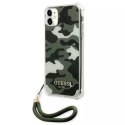 Guess GUHCN61KSARKA iPhone 11 6,1" zielony/khaki hardcase Camo Collection