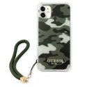 Guess GUHCN61KSARKA iPhone 11 6,1" zielony/khaki hardcase Camo Collection