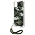 Guess GUHCN61KSARKA iPhone 11 6,1" zielony/khaki hardcase Camo Collection