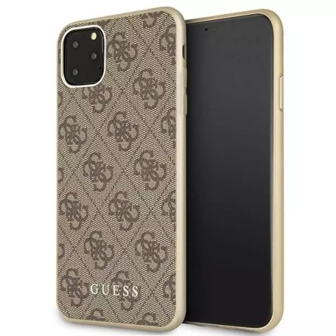 Guess GUHCN65G4GB iPhone 11 Pro Max brązowy/brown hard case 4G Collection