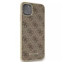 Guess GUHCN65G4GB iPhone 11 Pro Max brązowy/brown hard case 4G Collection