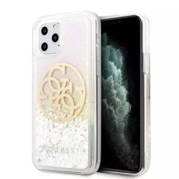 Guess GUHCN65LGIRGP iPhone 11 Pro Max hard case Gradient Liquid Glitter Circle Logo