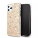 Guess GUHCN65PCU4GLGO iPhone 11 Pro Max złoty/gold hard case 4G Glitter