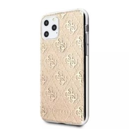 Guess GUHCN65PCU4GLGO iPhone 11 Pro Max złoty/gold hard case 4G Glitter