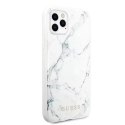 Guess GUHCN65PCUMAWH iPhone 11 Pro Max biały/white Marble