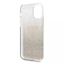 Guess GUHCN65SGTLGO iPhone 11 Pro Max złoty/gold hard case Glitter Triangle