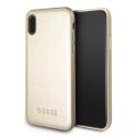 Guess GUHCPXIGLGO iPhone X gold/złoty hard case Iridescent