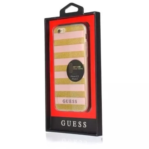 Guess GUHCP6STGPI iPhone 6/6S pink hardcase Ethnic Chic Stripes 3D