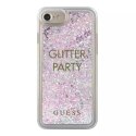 Guess GUHCP7GLUQPU iPhone 6/7/8 /SE 2020 fioletowy/purple hard case Liquid Glitter Party