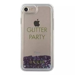 Guess GUHCP7GLUQPU iPhone 6/7/8 /SE 2020 fioletowy/purple hard case Liquid Glitter Party