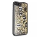 Karl Lagerfeld KLHCI8LROGO iPhone 7/8 Plus czarno-złoty/black & gold hard case Glitter