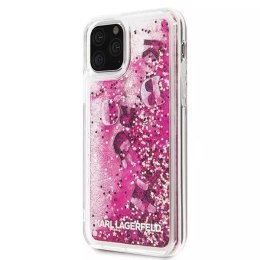 Karl Lagerfeld KLHCN58ROPI iPhone 11 Pro różowo-złoty/rosegold hard case Glitter