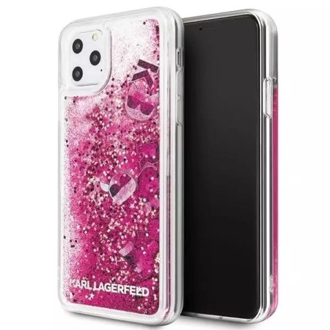 Karl Lagerfeld KLHCN65ROPI iPhone 11 Pro Max różowo-złoty/rosegold hard case Glitter