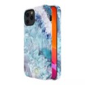 Kingxbar Agate Series case decorated printed Agate iPhone 12 mini blue