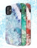 Kingxbar Agate Series case decorated printed Agate iPhone 12 mini blue