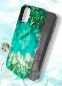 Kingxbar Agate Series case decorated printed Agate iPhone 12 mini green