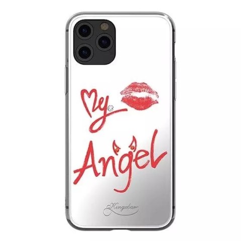 Kingxbar Angel mirror case decorated with original Swarovski crystals iPhone 11 Pro Max transparent