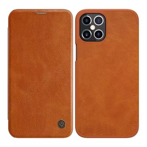 Nillkin Qin original leather case cover for iPhone 12 Pro Max brown