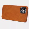 Nillkin Qin original leather case cover for iPhone 12 Pro Max brown