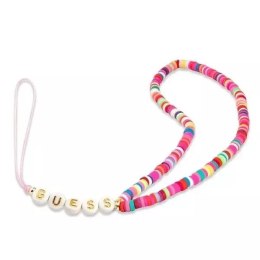 Pendentif Guess GUSTGMPP Phone Strap Perles Heishi roses multicolores