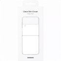 Samsung étui transparent mince pour galaxy z flip4 transparent (ef-qf721ctegww)