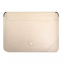 Guess Manchon GUCS16PSATLE 16" beige/beige Saffiano Triangle Logo